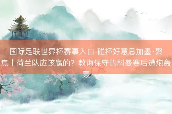 国际足联世界杯赛事入口 碰杯好意思加墨·聚焦丨荷兰队应该赢的?教诲保守的科曼赛后遭炮轰